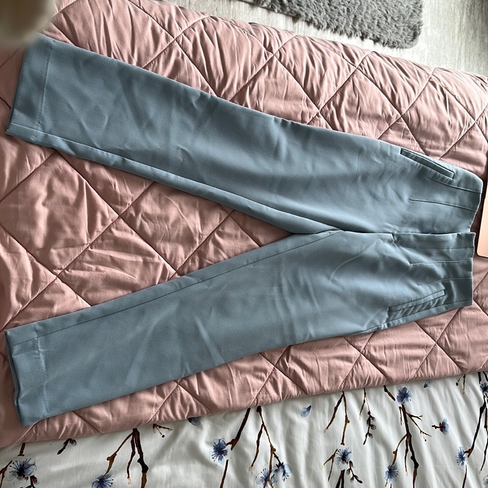 Straight blue pants